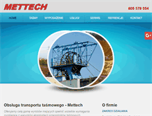 Tablet Screenshot of mettech.pl